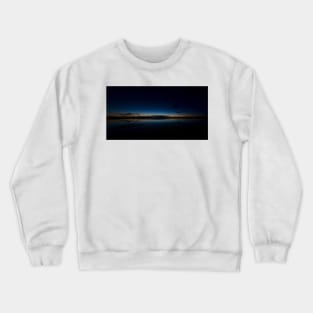 Holy Island Causeway - Sunset on Estuary Crewneck Sweatshirt